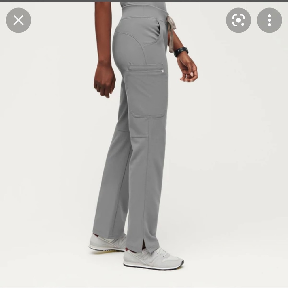 Dark space gray kade scrub pants by FIGS. NWT.